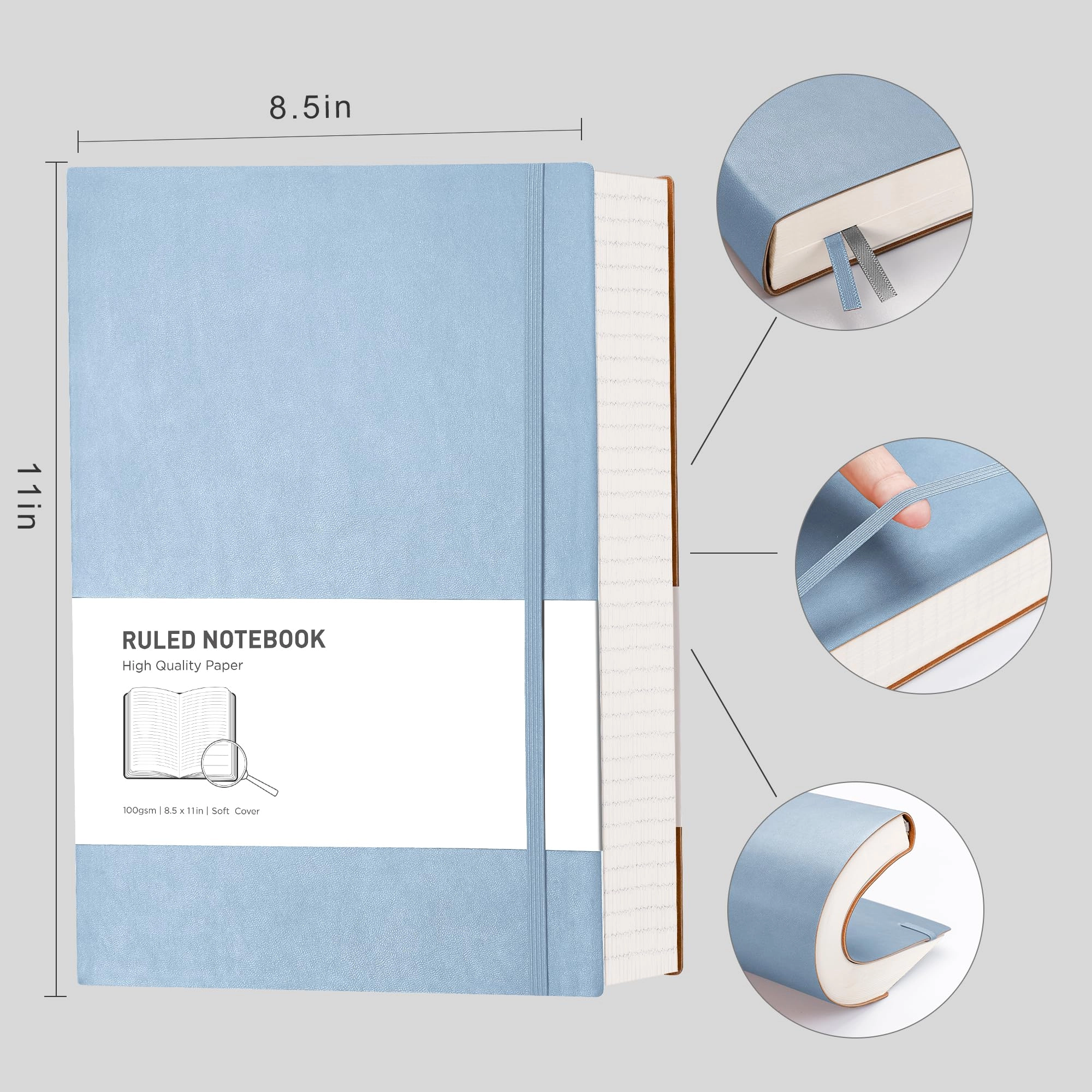A4 Lined Notebook A4 Softcover - Lined 320 Pages