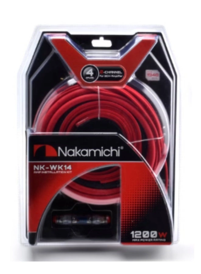 Nakamichi NK‑WK14 - 4 GA 1200W Peak