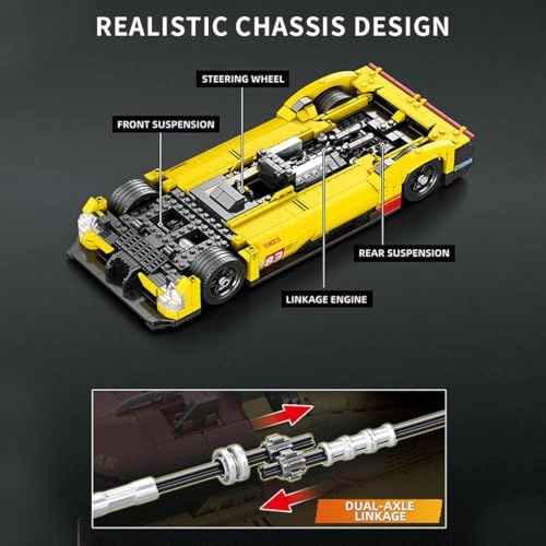 Supercar Building Blocks Set - 1370 pcs