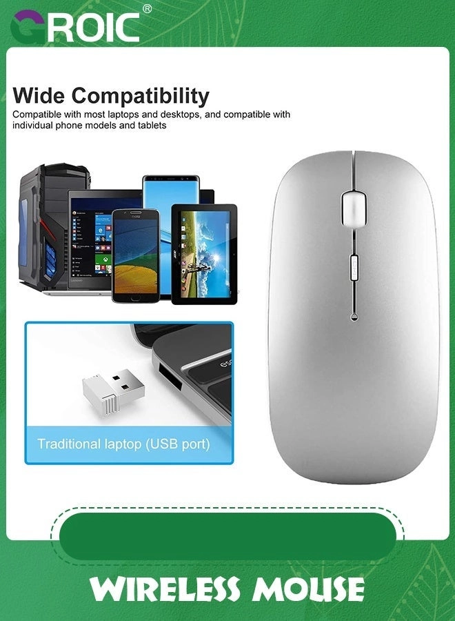 Noiseless Slim Mouse - Wireless