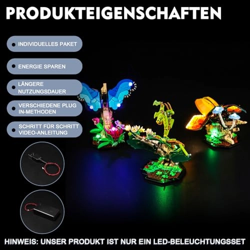 LED Light Set for LEGO The Insect Collection 21342 - Acrylonitrile Butadiene Styrene (ABS) 5V