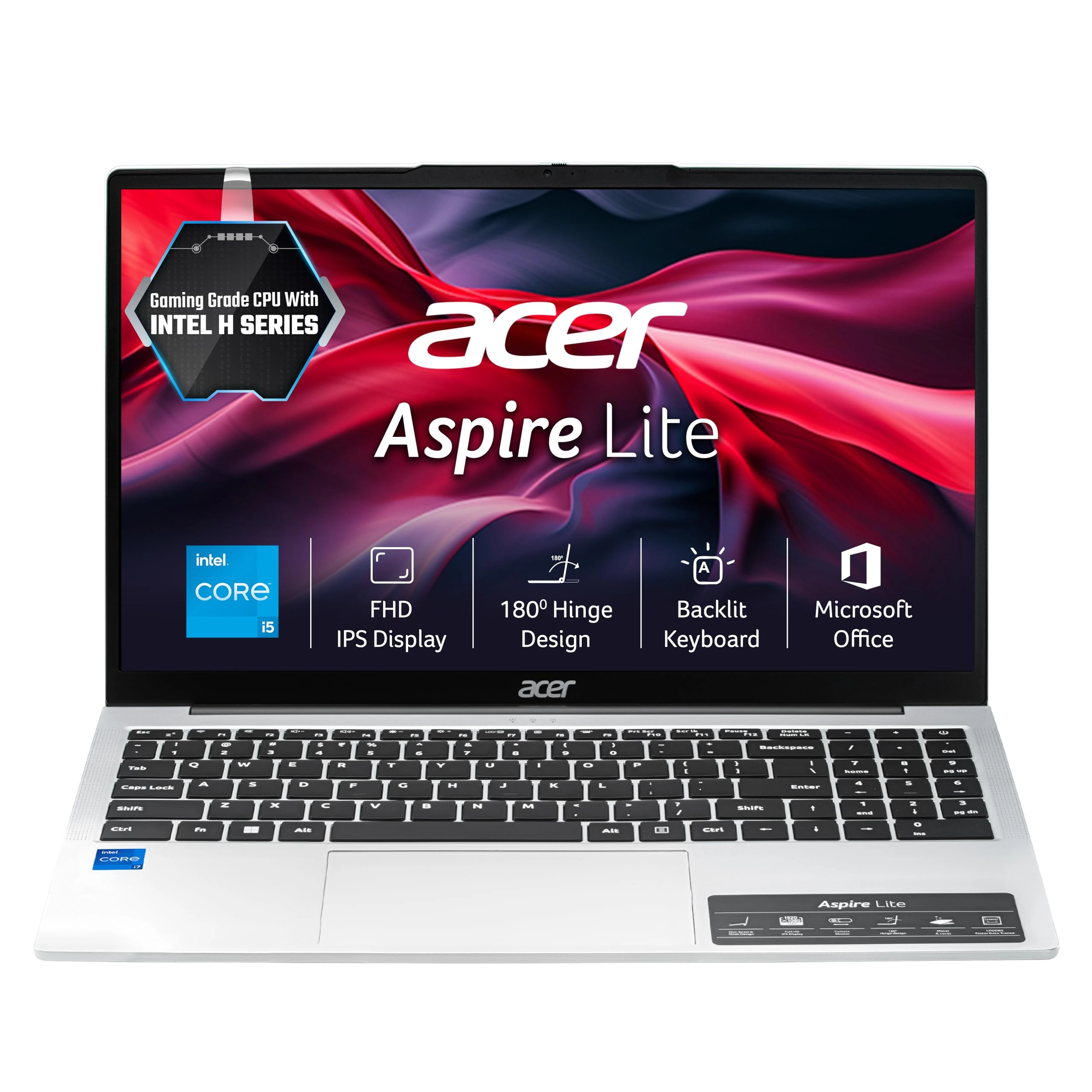 ACER INDIA PRIVATE LIMITED, RS No.38/2, Sedarpet Village, Villanur Commune, Poducherry - 605111., Acer Aspire Lite AL15-52H - 15.6'' i5-12450H 16GB DDR5 512GB SSD