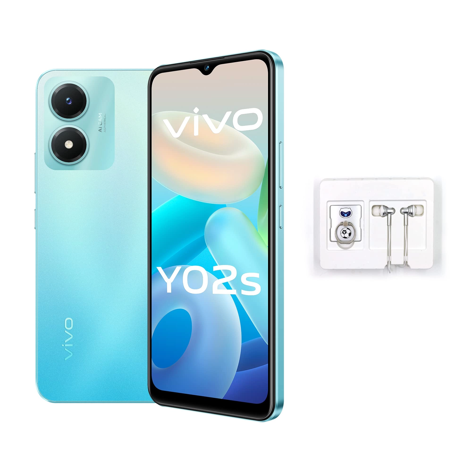 VIVO Y02s - 3GB 32GB + Earphones + Ring Holder