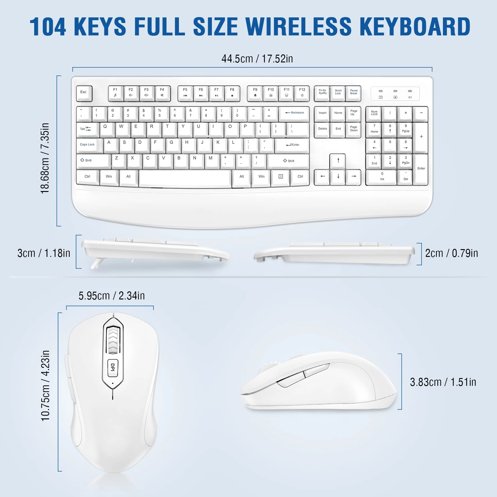 Keyboard and Mouse Combo - QWERTY Wireless
