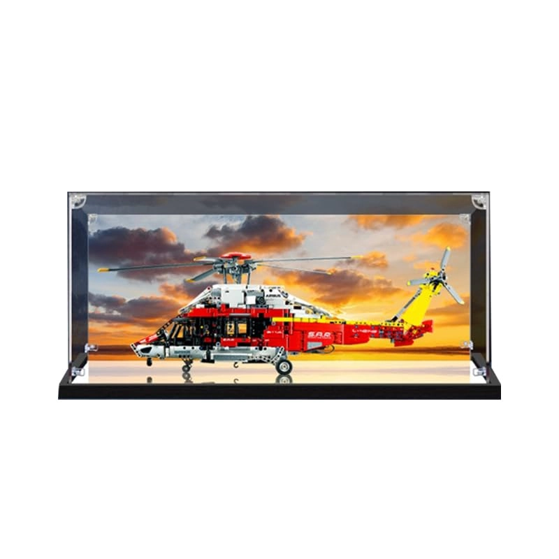 HCAEIOFJ Acrylic Display Case - Compatible with 42145 Black Bottom Transparent