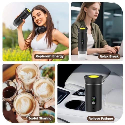 Portable Coffee Machine - ground coffee large and small coffee pods