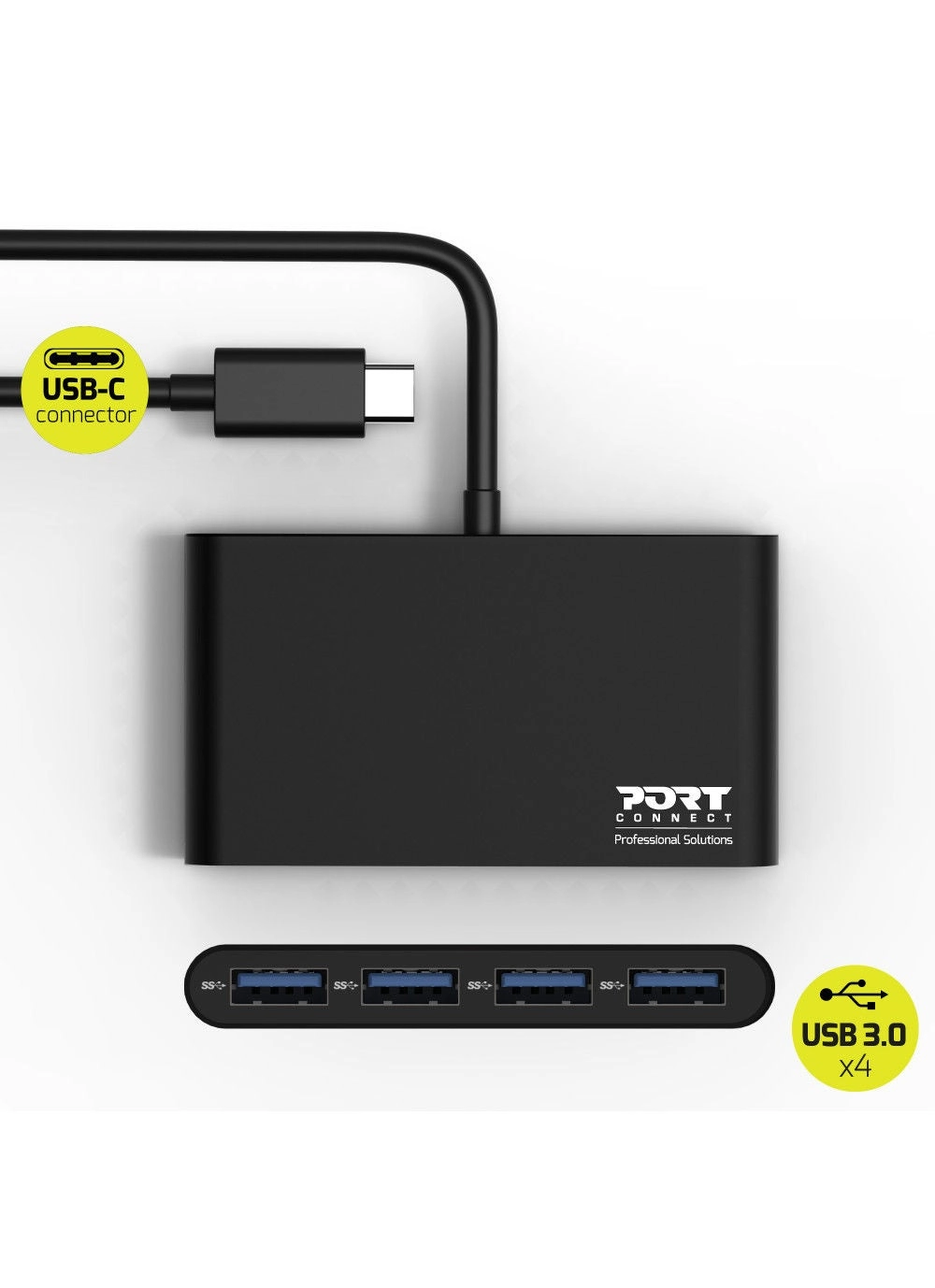 USB-C to 4 USB 3.0