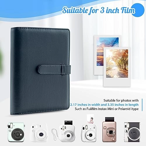 Mini Photo Album - for Fujifilm Instax Mini Camera, Polaroid Snap, Z2300, SocialMatic Instant Cameras & Zip Instant Printer