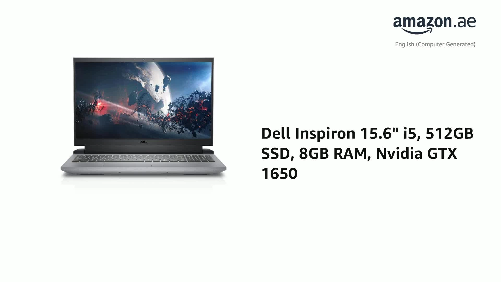 G15 5520 - 15.6'' 512GB SSD 8GB DDR4 Core i5-12500H