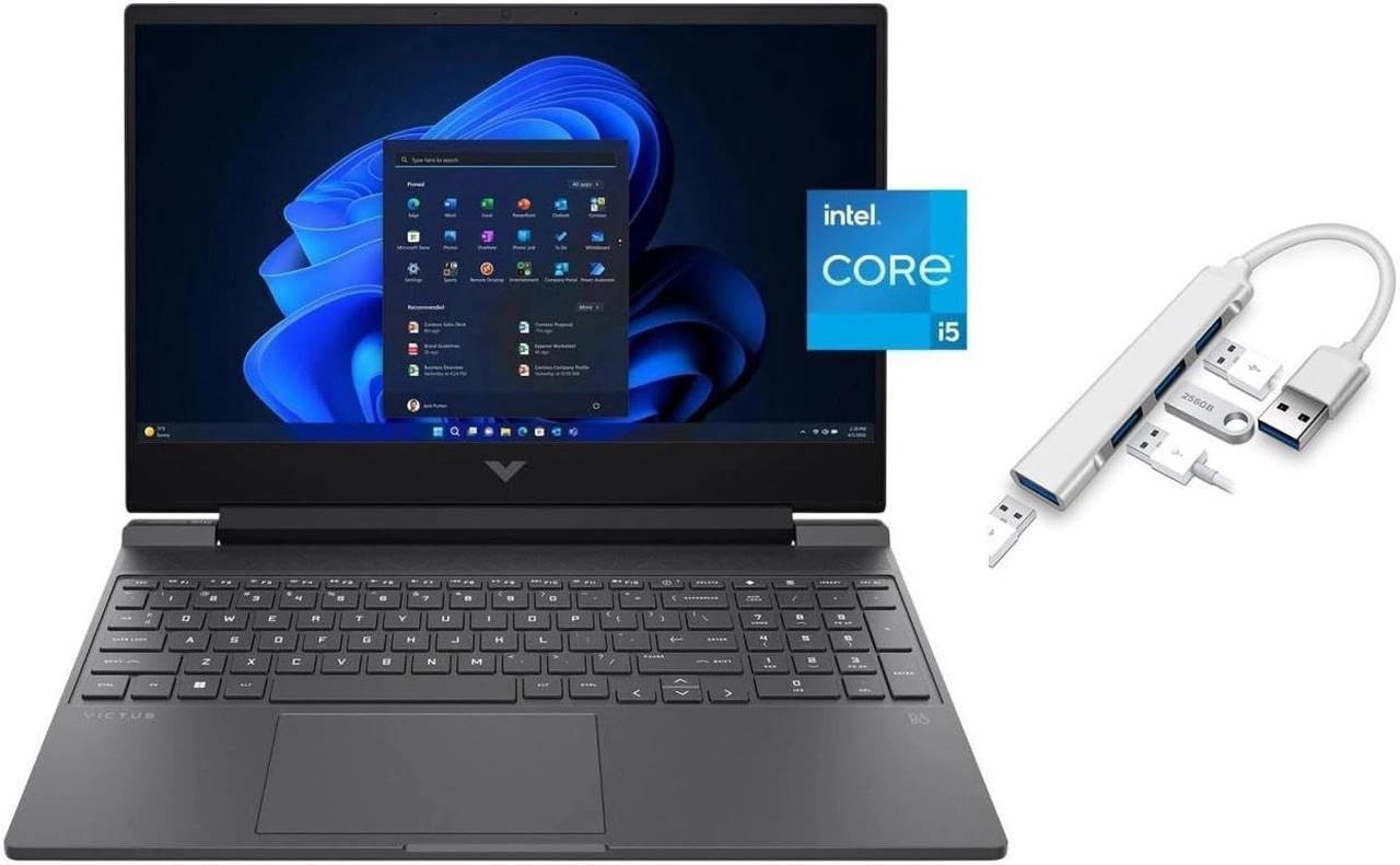 HP Victus - 15.6'' i5-13420H 16GB DDR4 512GB SSD + USB 3.0 Hub