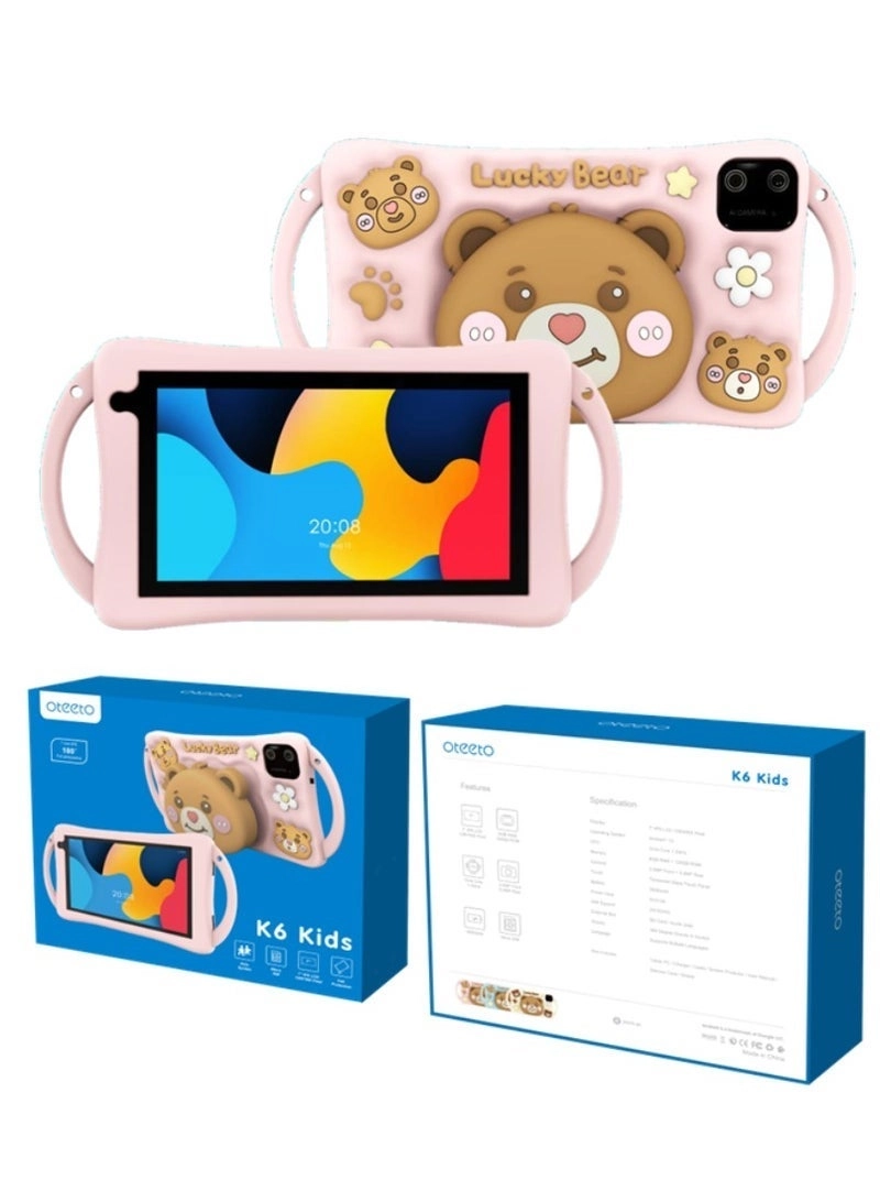 K6 Kids Tablet - 6GB 7 Inch 128GB