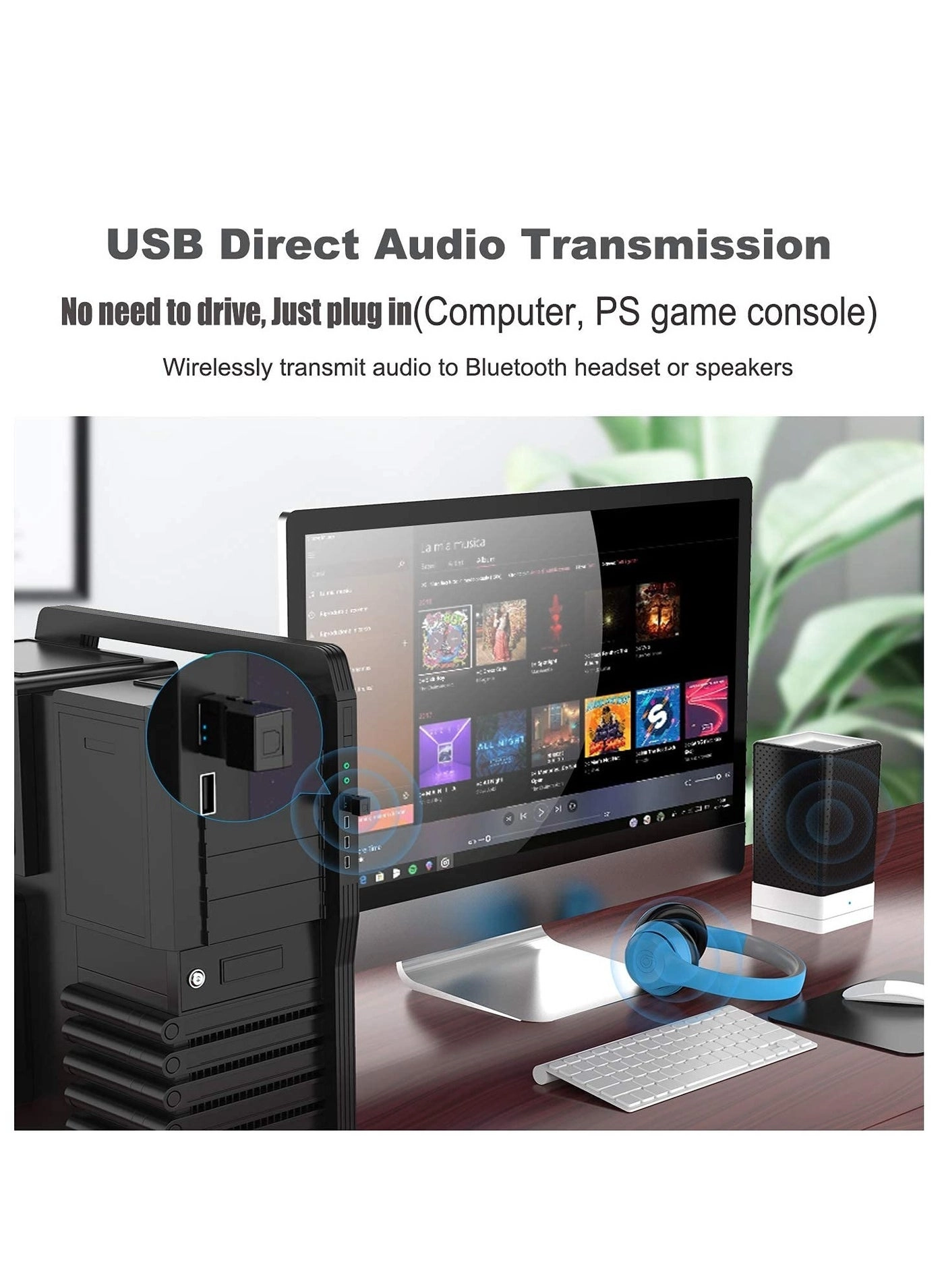 Bluetooth 5.0 Transmitter Receiver 3 in 1 Adapter 5.0