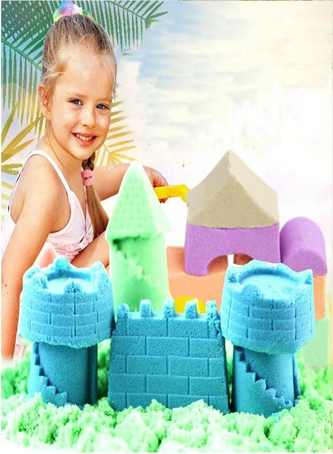 Magic Moving Kinetic Universe Sand tub Play Set - 2kg 10 Moulded Tools