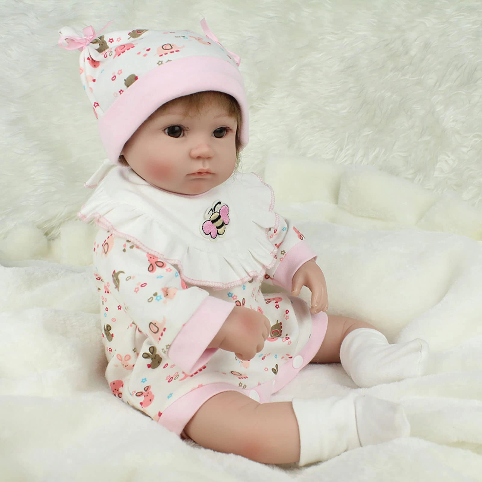 Reborn Baby Doll - 18 Inch 45cm Soft Vinyl Girl