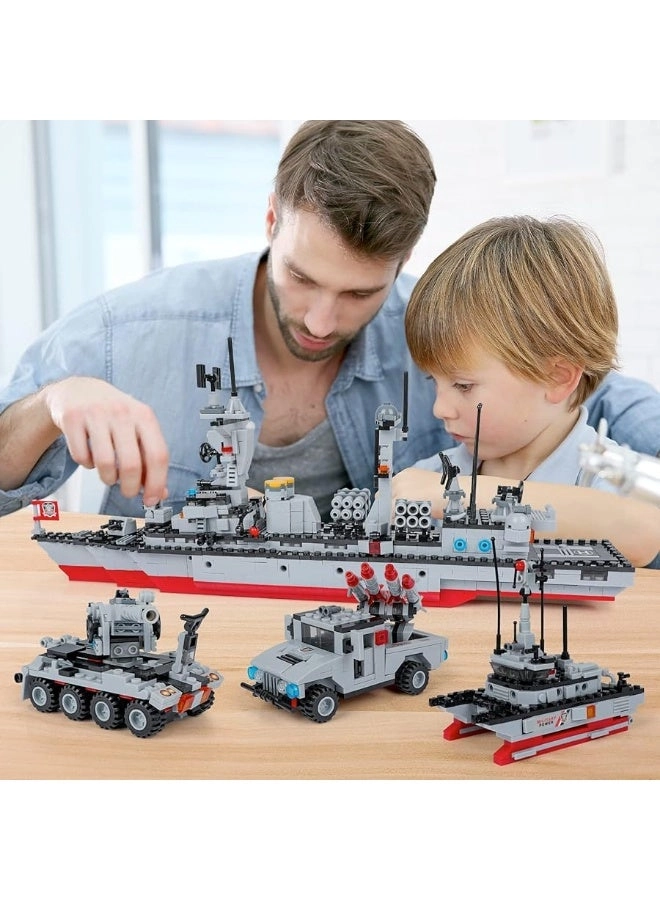 EP EXERCISE N PLAY Aircraft Carrier Building Blocks - Military 1296 pcs
