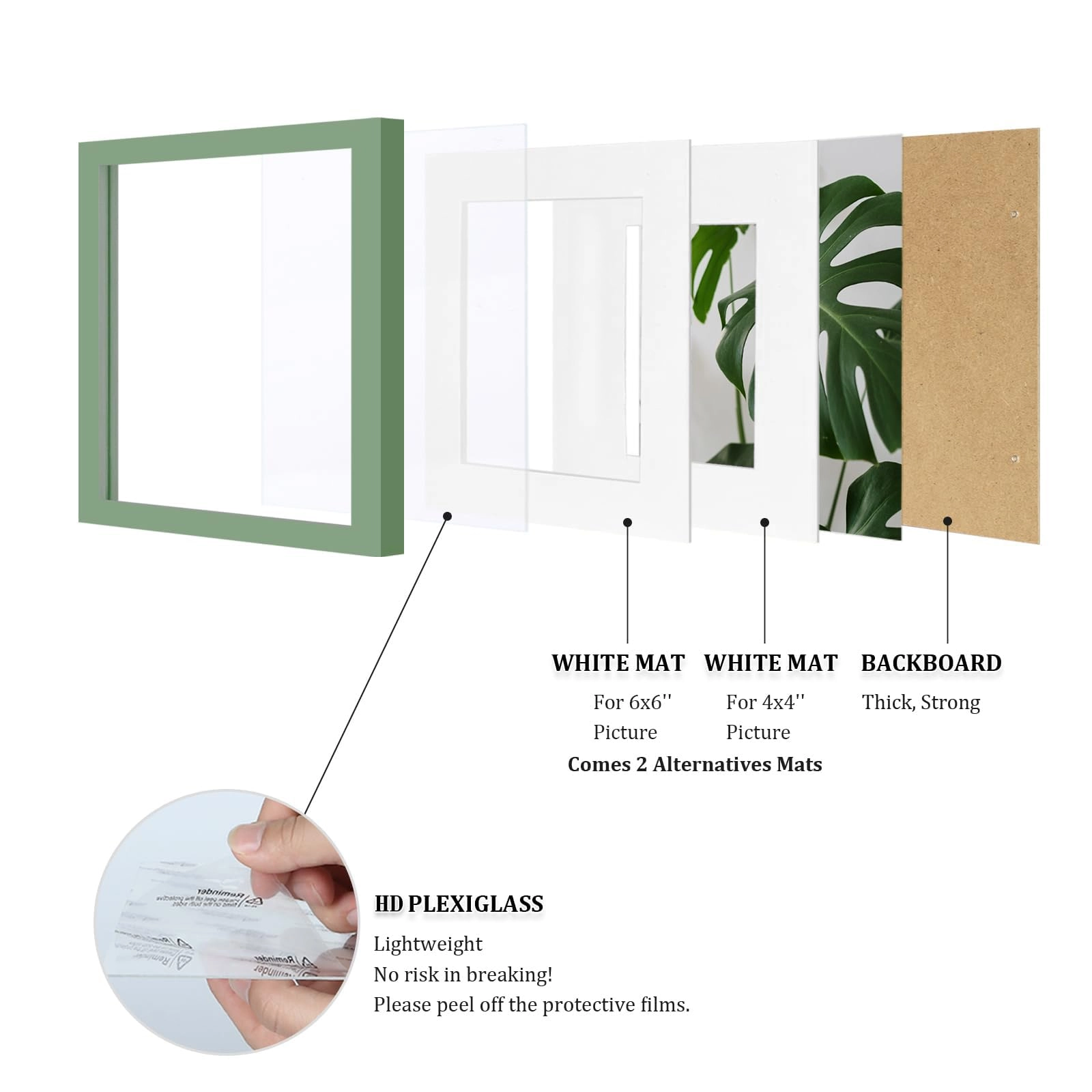 Collage Picture Frame - 8x8 Set