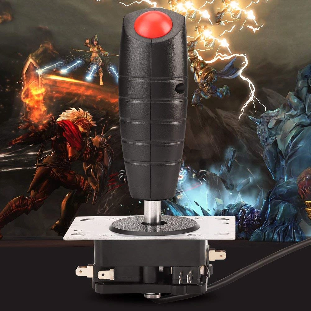 8 Way Flight Joystick - Black,Red,White
