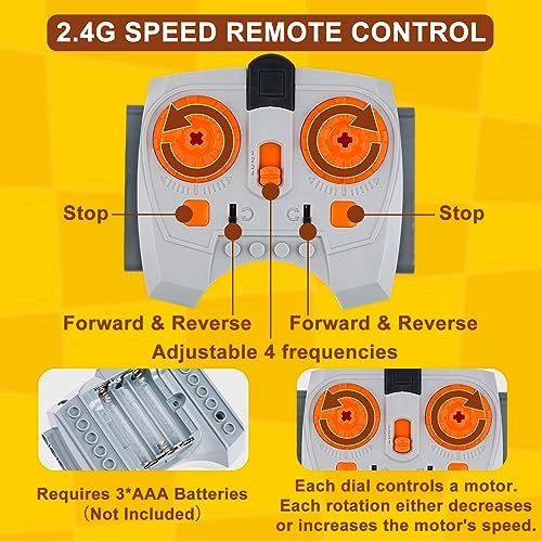 Train Motor + Power Function Kit + Remote Battery Box Receiver - 6 years and up