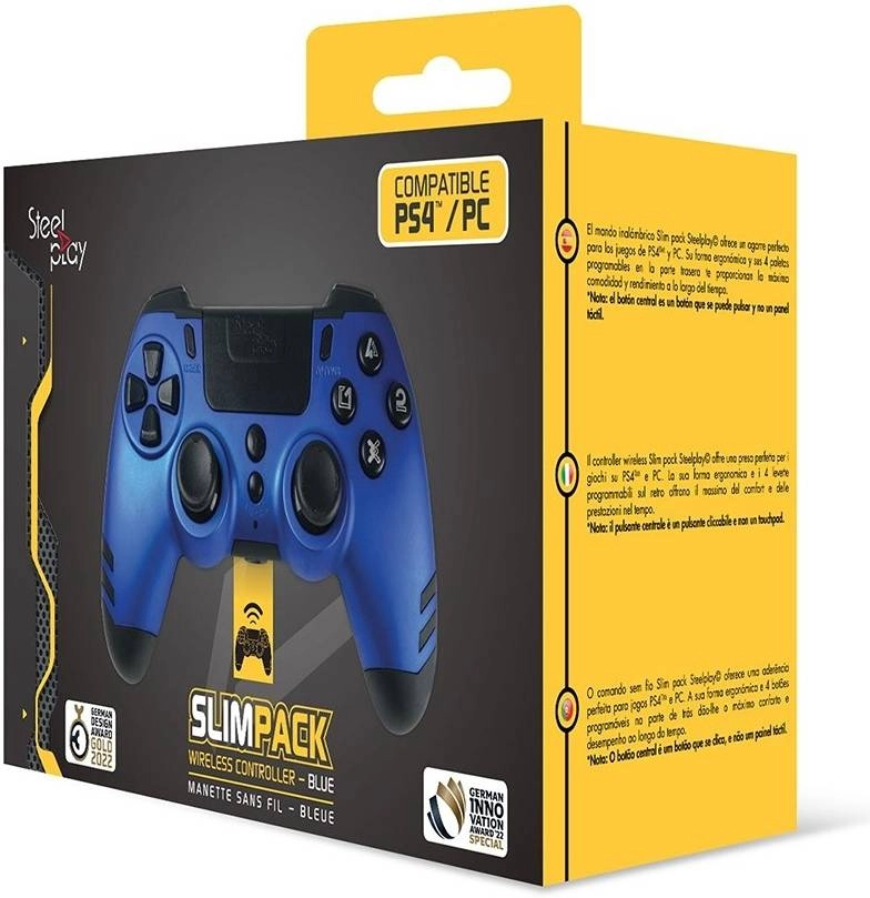 Slimpack Wireless Controller (PS4/PC) Blue