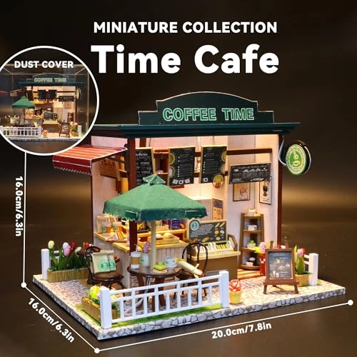 Dollhouse Miniature DIY House Kit - Time Cafe 1:24
