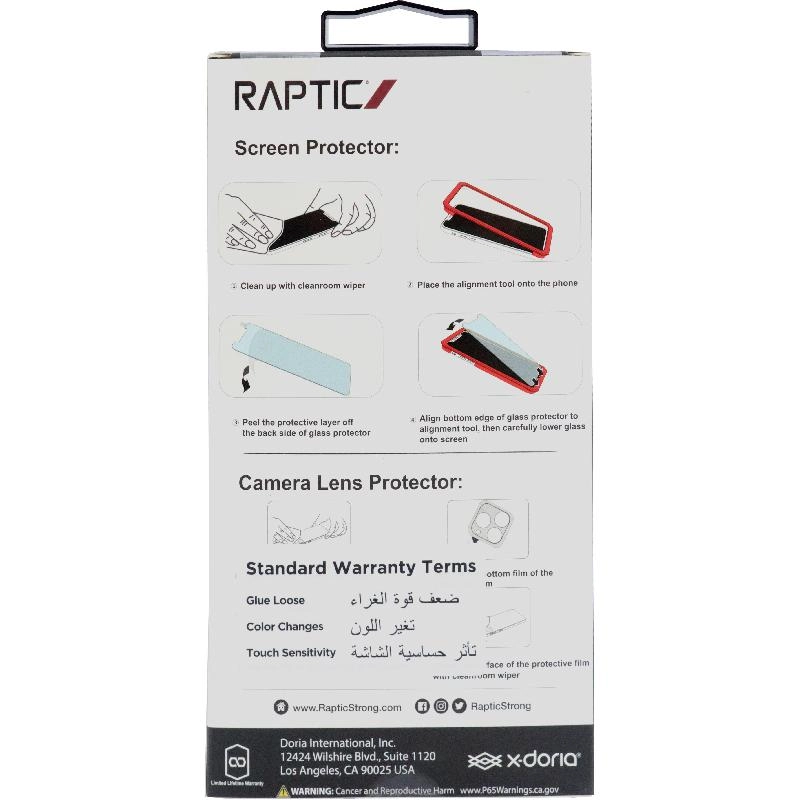 Clear Tempered Glass Screen Protector + Camera Lens Protector for iPhone 14 Pro