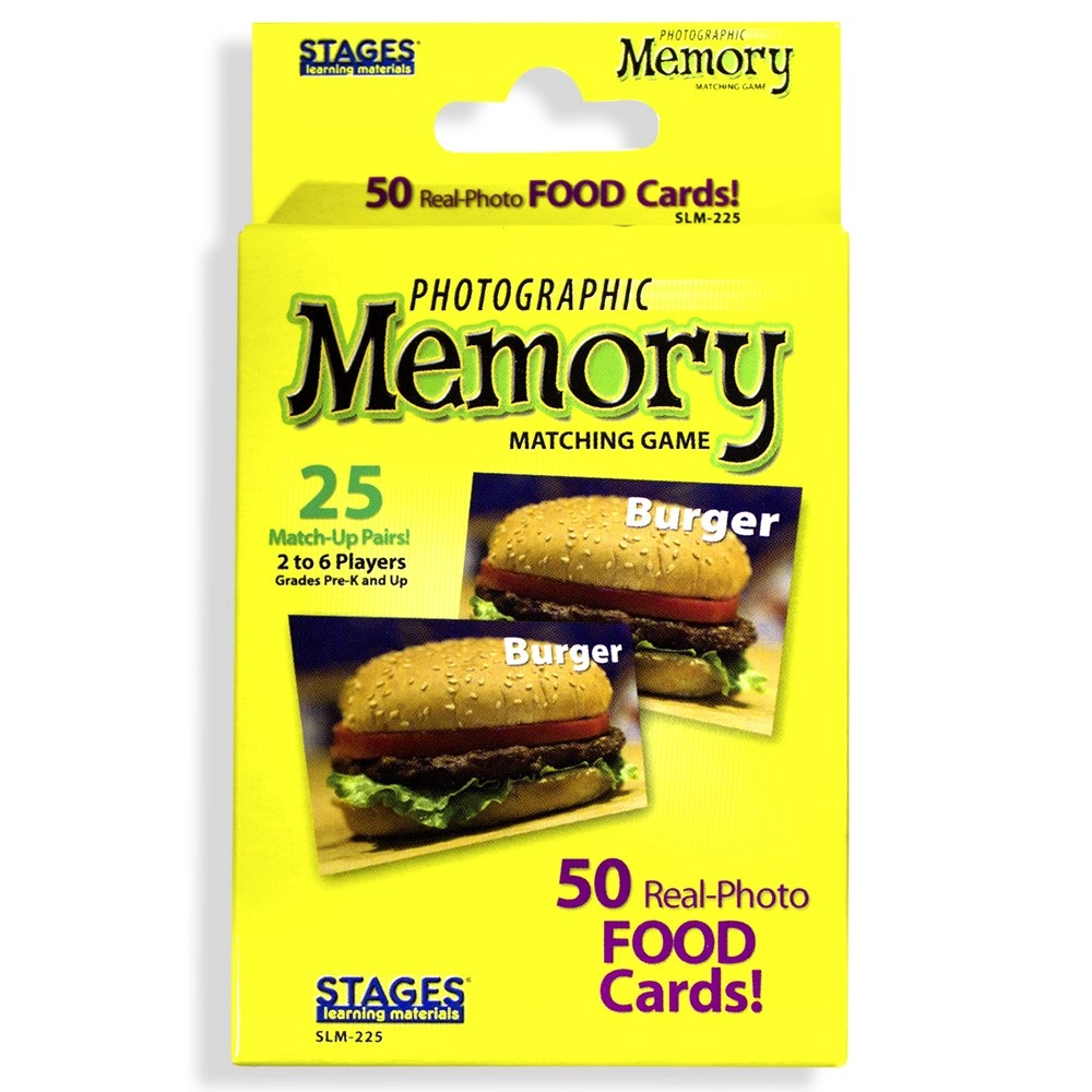 Lang-O-Learn Picture Memory Foods Card - 3 years and up