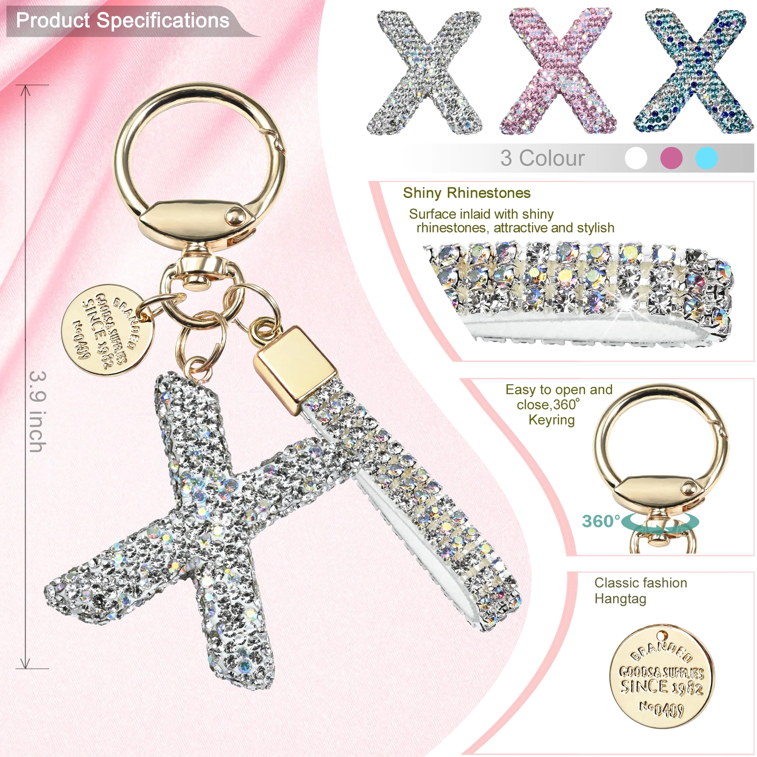 Initial Letter Keychain - Letter