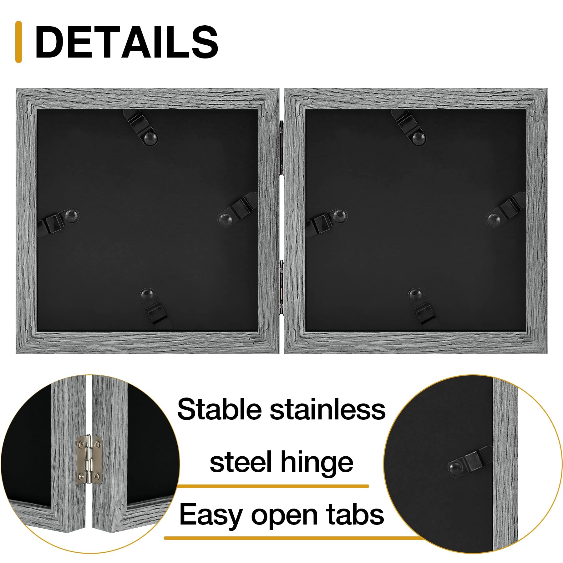 Double Picture Frame - 4x4 2.0 Count