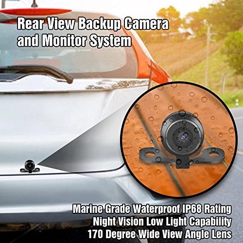 Backup Rear View Car Camera Screen Monitor System - Night Vision 646 x 540 pixels
