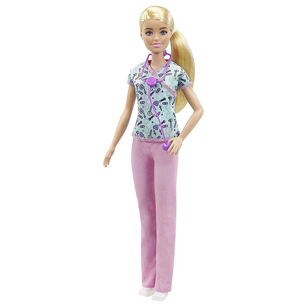 Barbie Nurse - 12-in Plastic Ages 3+