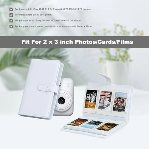 2x3" 108 Pockets PU Leather Photo Album