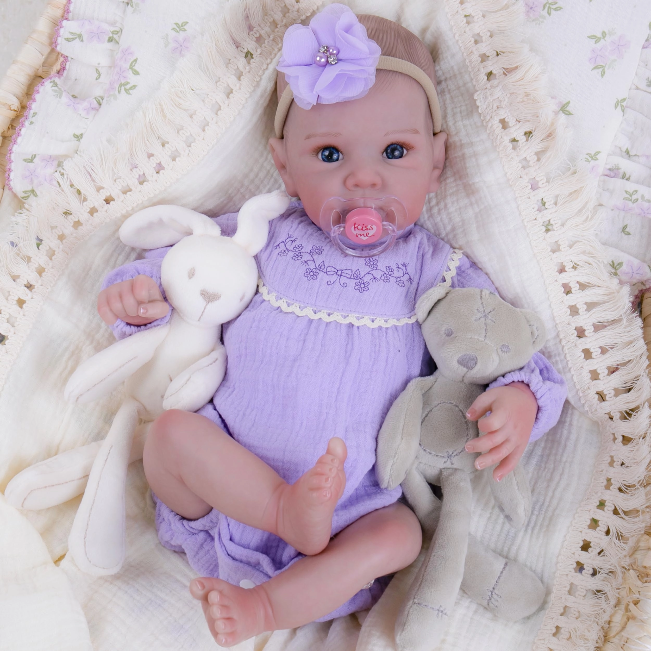 Reborn Baby Doll - 20 Inch Silicone Weighted Body Ages 3+