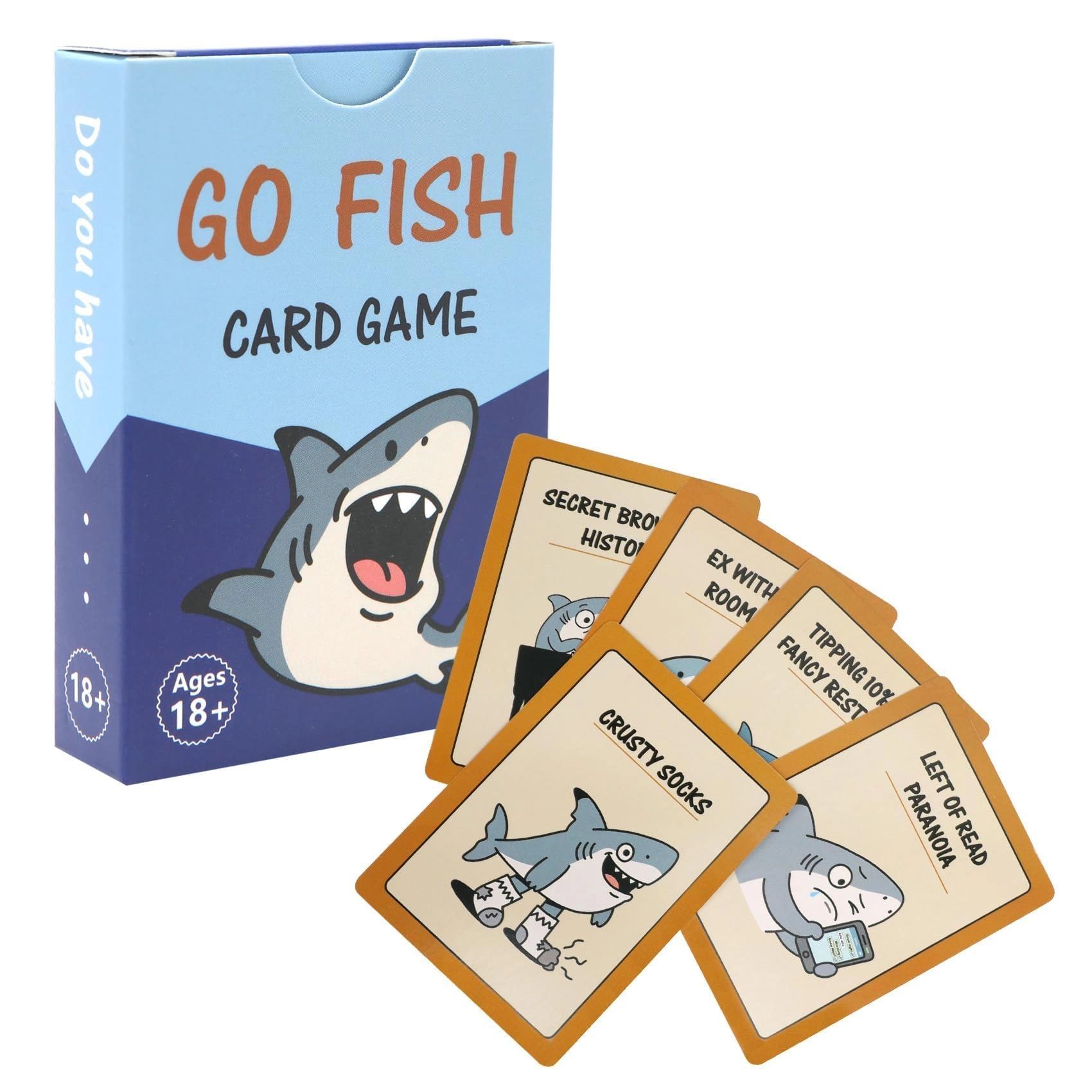 GIOREFAY Go Fish - Card Game + Go Whatever - Expansion Pack