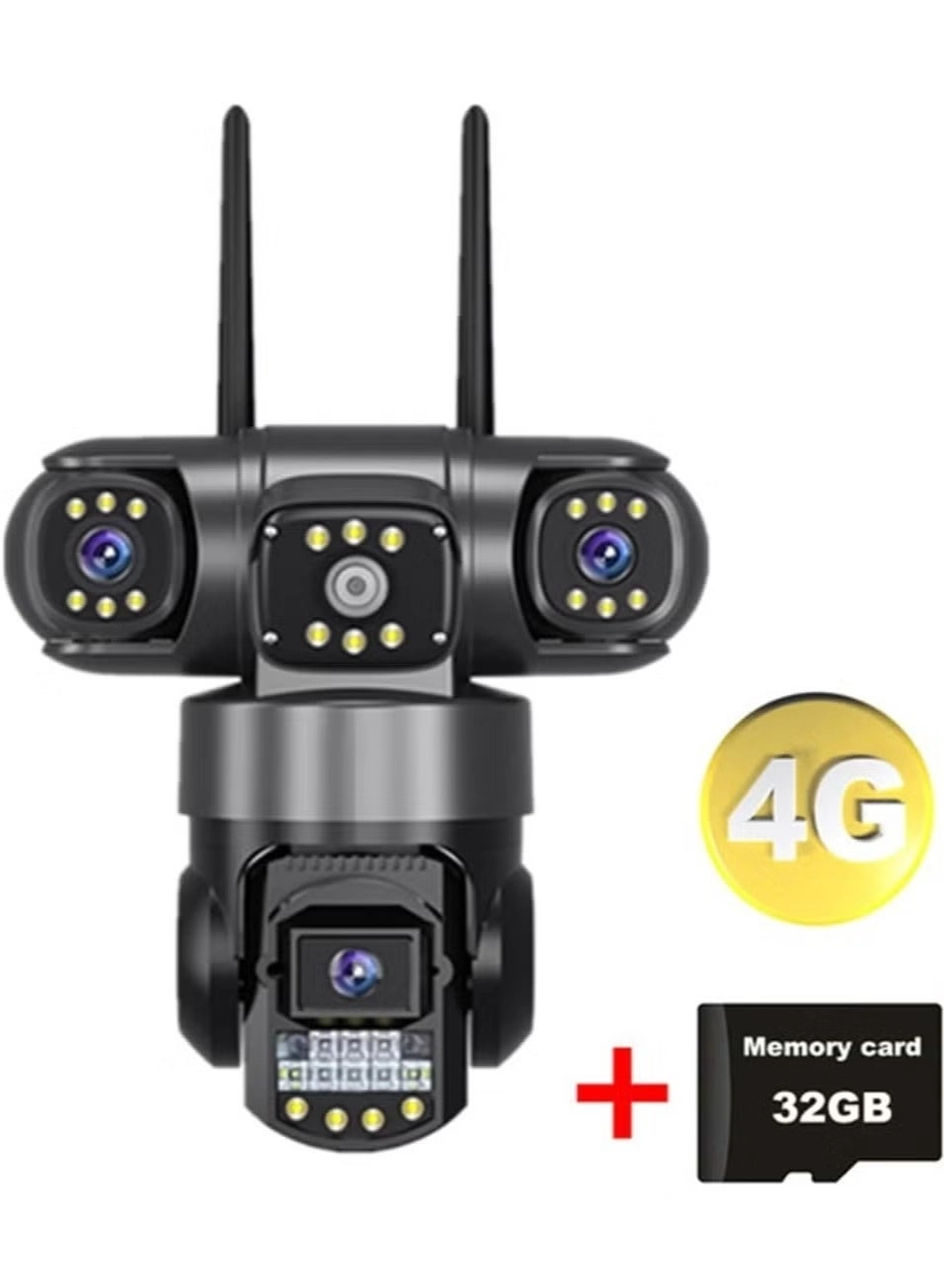 Three Lens PTZ IP Camera
