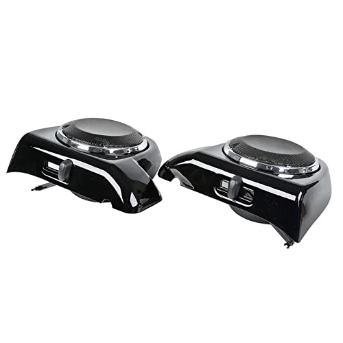 Motorcycle Audio Speaker Grill - Harley Touring Electra Street Glide Road King FLT FLHT FLHTCU FLHRC 2014 2015 2016 2017 2018 2019 2020
