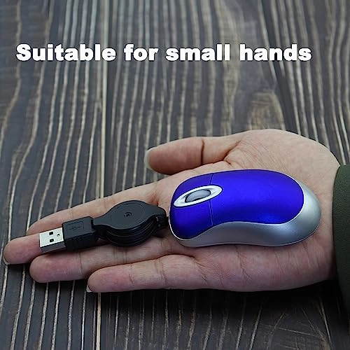 Mini Retractable Cable Mouse - Wired