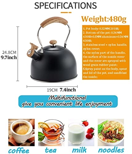 Stainless Steel Kettle - 2.5L