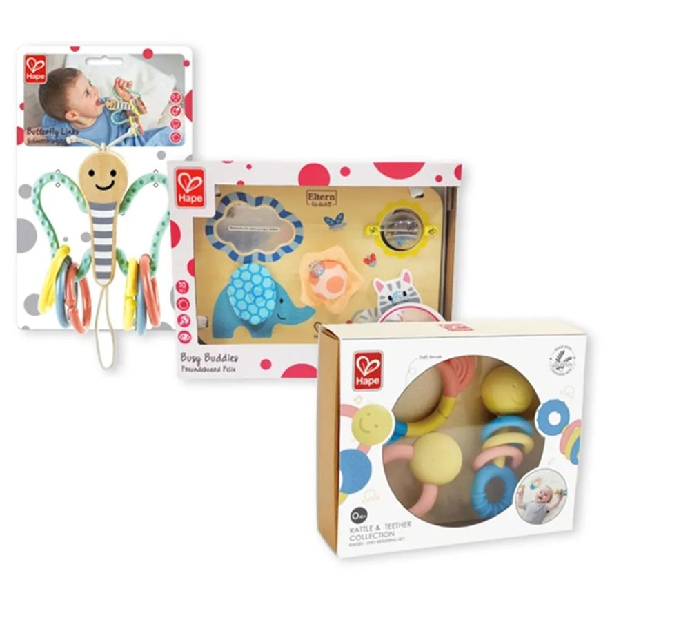 Busy Buddies + Rattle & Teether Collection + Butterfly Links