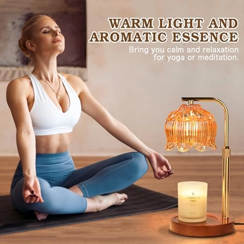 Candle Warmer Lamp - Height Adjustable Timer 2 Bulbs