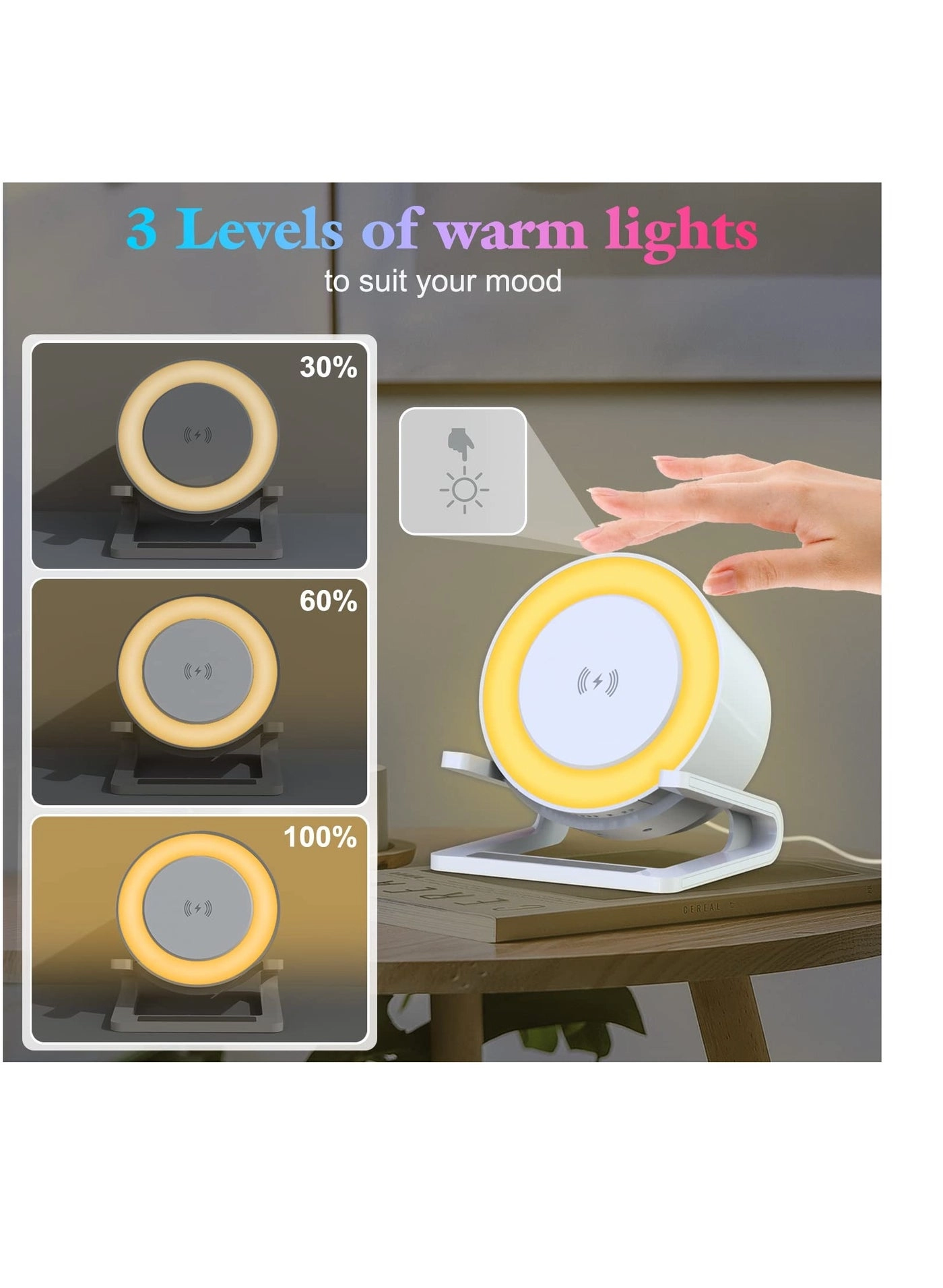 Night Lights Bluetooth Speaker - Type-C white