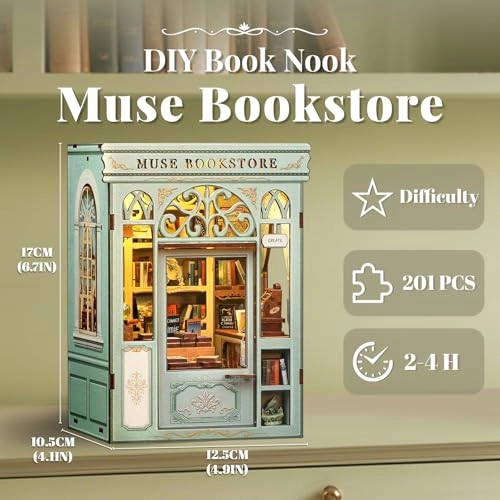 Book Nook Kit - Muse Bookstore 1:12 Scale