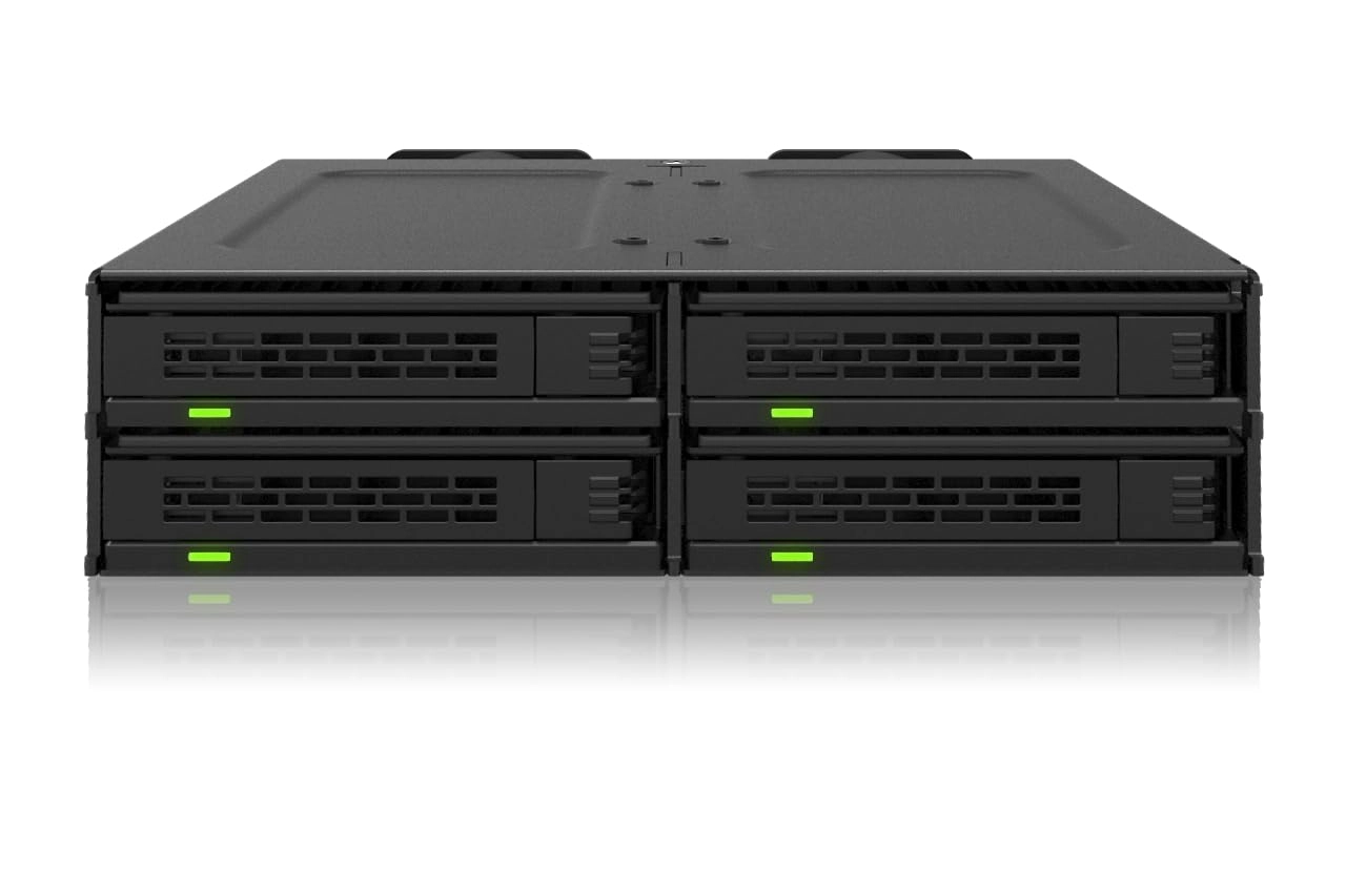 Icy Dock ExpressCage MB324V4P-B - U.2/U.3 PCIe 4.0 NVMe 5.25"