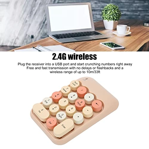18 Keys Numeric Keyboard - 2.4GHz Wireless USB Ergonomic