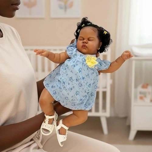 Zero Pam Pickle Reborn Baby Doll - 24 Inch Silicone African American Ages 3+ Bundle