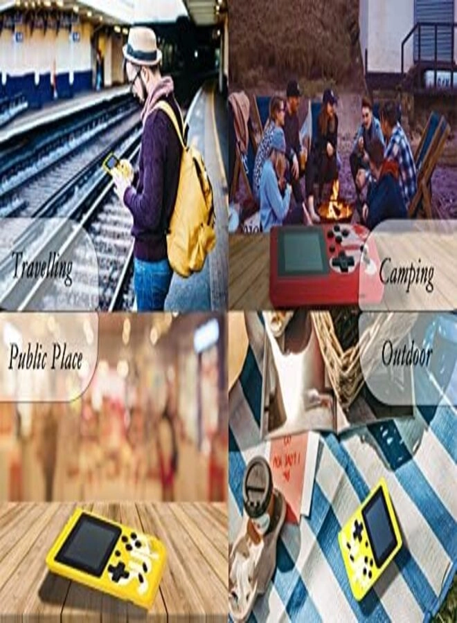 400 in 1 Retro Game Box Console - 3-inch LED Red + Wireless Gamepad