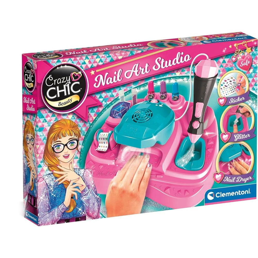 Clementoni Crazy Chic Nail Art Studio - Fashion Kit 7 pieces