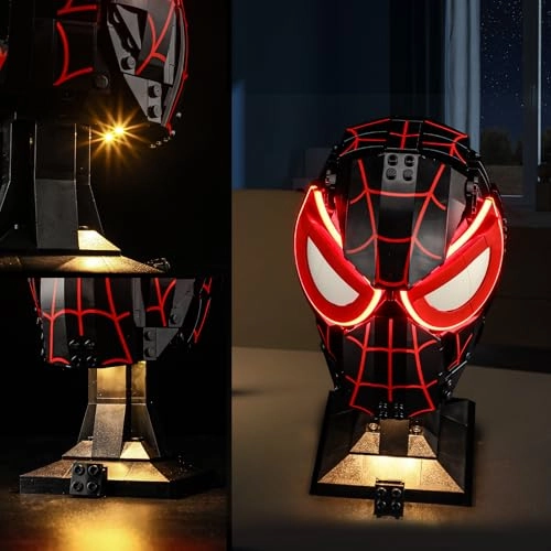 Light for LEGO 76329 Miles Morales' Mask Set - Plastic Miles Morales' Mask Set