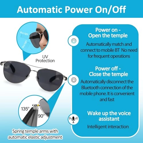AI Smart Glasses - Bluetooth 5.4 Real-Time Translation Anti-Blue Light Lenses