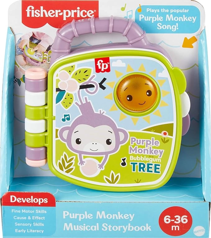 Purple Monkey Musical Storybook - 6 months - 3 years
