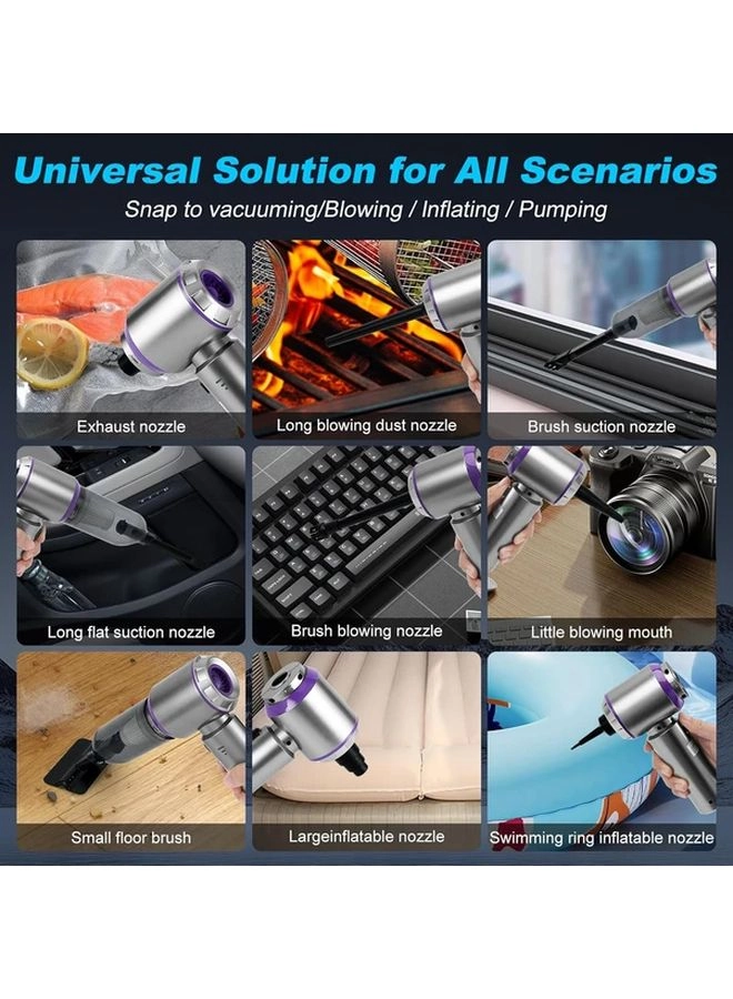 4-in-1 Wireless Handheld Vacuum Cleaner - 2000mAh